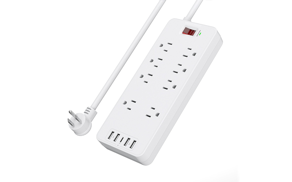 SL-808S 1080J Surge Protector PowerStrip extension socket power adapter strip