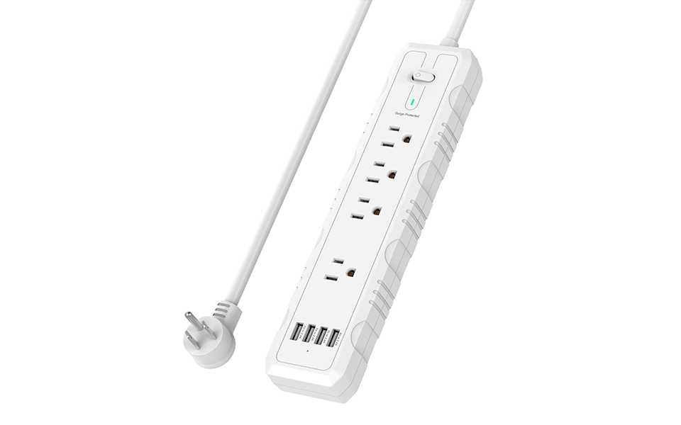 804SD-4A Portable Power Strip 4 5 6 outlets 4 USB charging ports safety